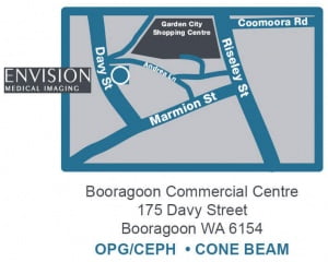 Map of Envision location at Booragoon